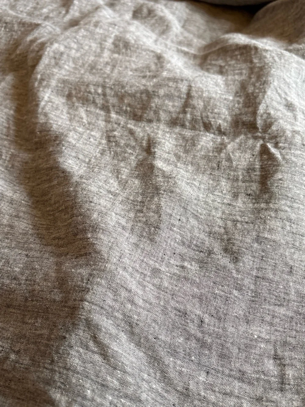 West elem linen queen sheets grey